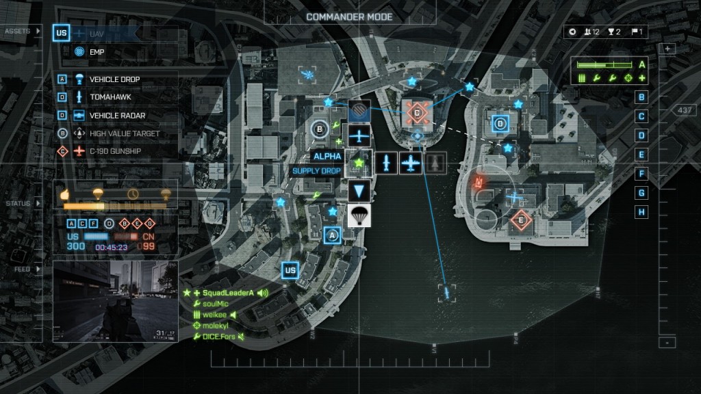 Battlefield 4 Commander Mode Screens